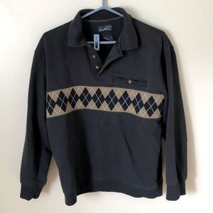 Vintage pullover quarter button down